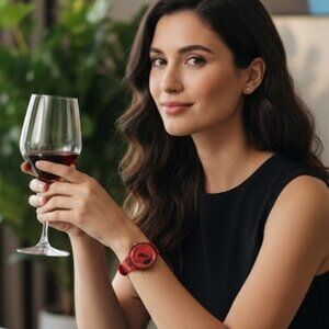 Swatch Watch Red Rose GR136 Vintage 1997